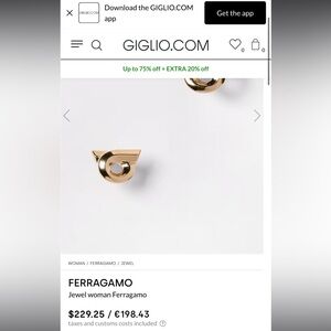 Ferragamo earrings - sold out